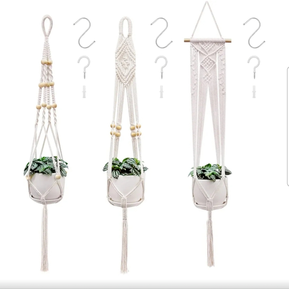 Brand New: White Wall Decor Hooks Set with Intricate Knotwork